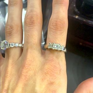 Infinity ring 1.5 cttw, solid white gold